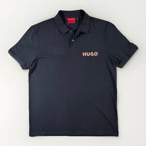 Hugo Boss Mens Black Short Sleeve Polo Shirt Size L
